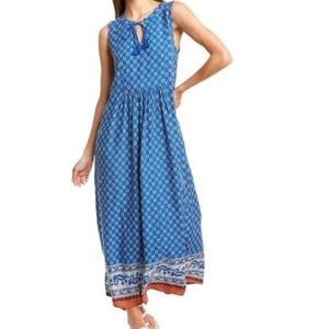 BeachLunchLounge | Boho Tassel Gypsy Paisley Kamarin Midi Dress